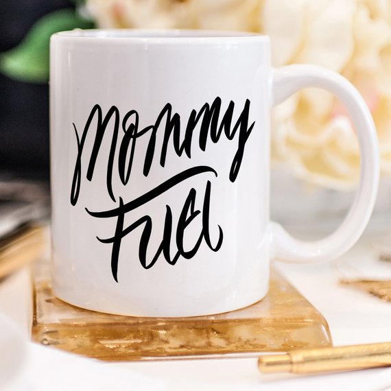 Stylischer „Mommy Fuel“ Mama-Treibstoffbecher – Perfekt als Geschenk