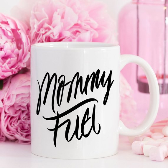 Stylischer „Mommy Fuel“ Mama-Treibstoffbecher – Perfekt als Geschenk