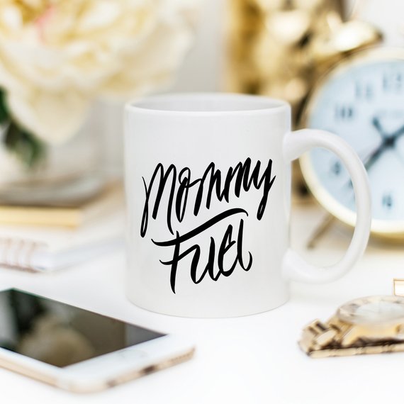 Stylischer „Mommy Fuel“ Mama-Treibstoffbecher – Perfekt als Geschenk
